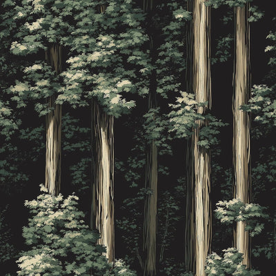 Papel tapiz autoadhesivo bosque oscuro profundo