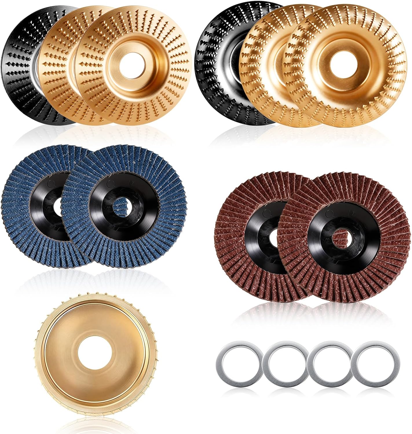 Set 15 Pzas Discos Tallado Madera Metal Resina