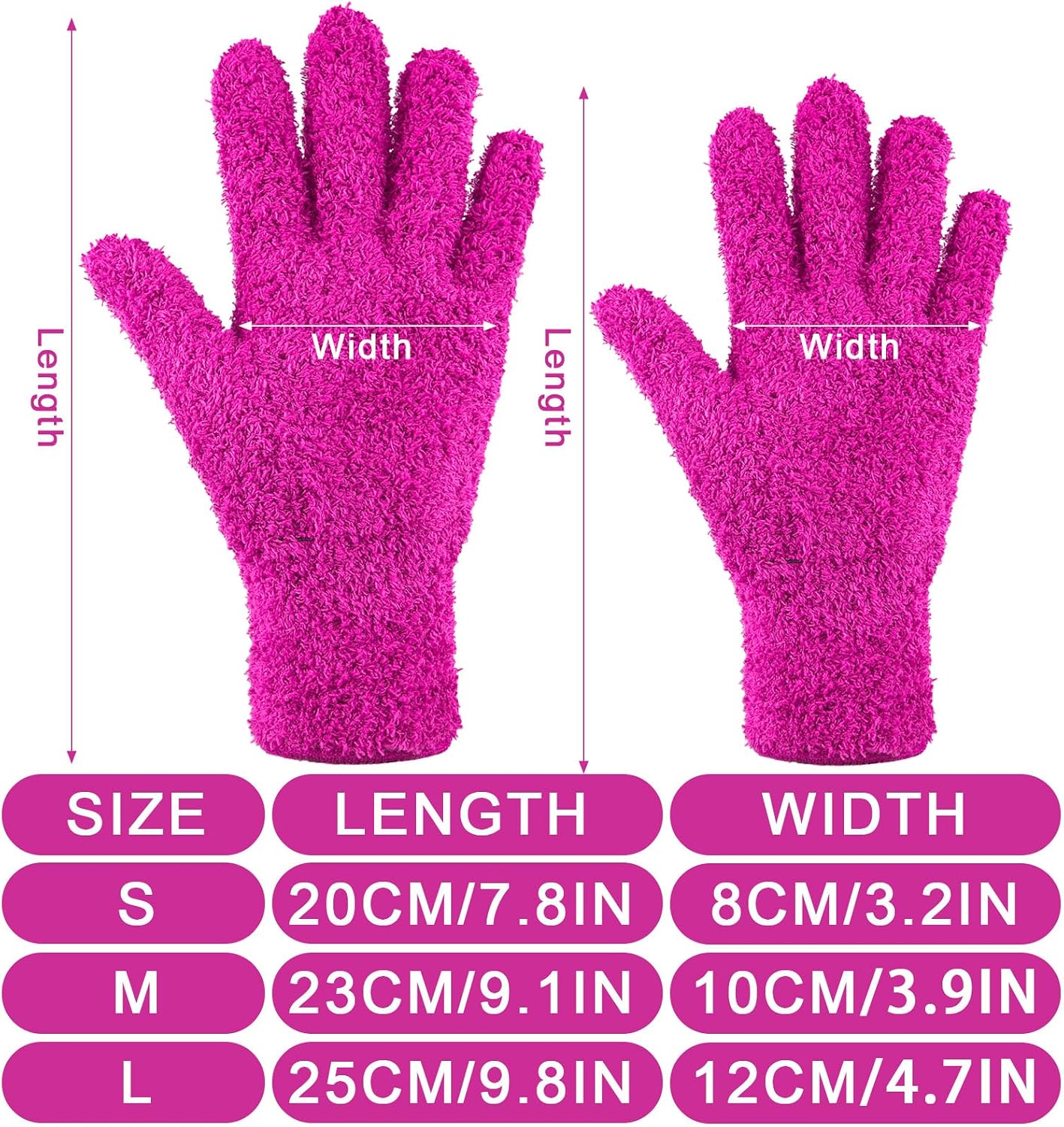 12 Pzas Guantes Microfibra para Limpiar Plantas