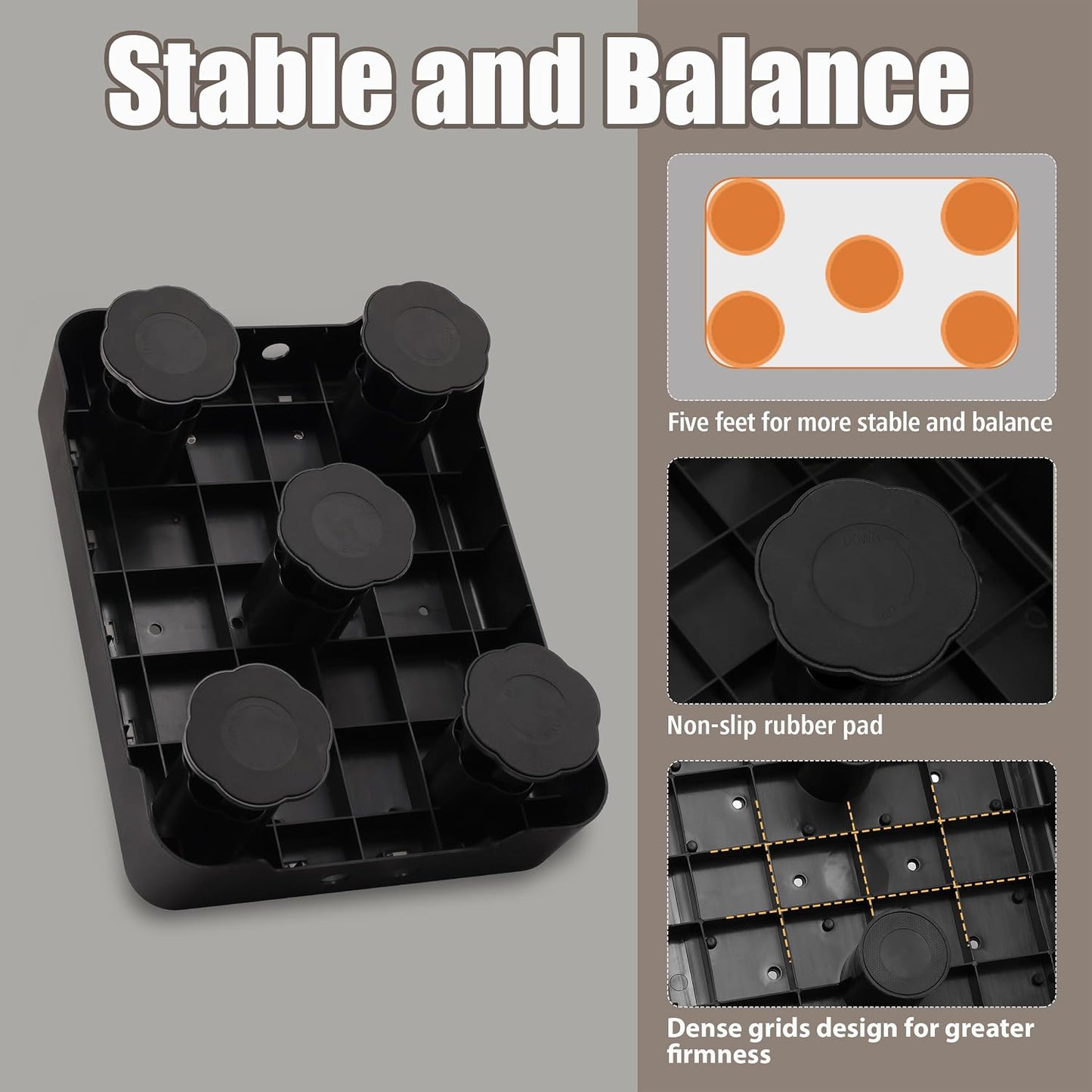 Taburete ajustable cama alta con escalón brillo nocturno