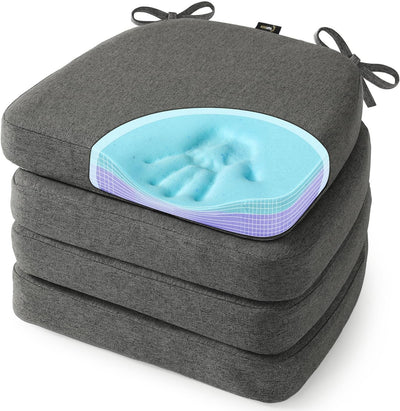 Cojín viscoelástico gel refrescante para silla forma U doble capa