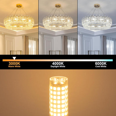 Bombilla LED G9 6W luz blanca cálida 3000K base cerámica pack 10