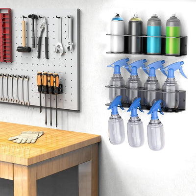 Soporte pared latas aerosol taller paquete 4