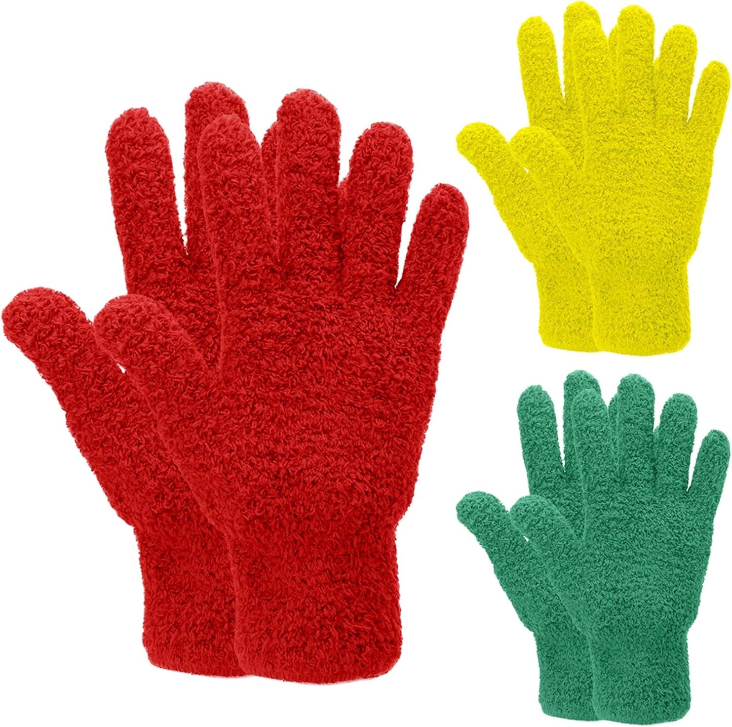 Guantes microfibra para limpieza polvo plantas