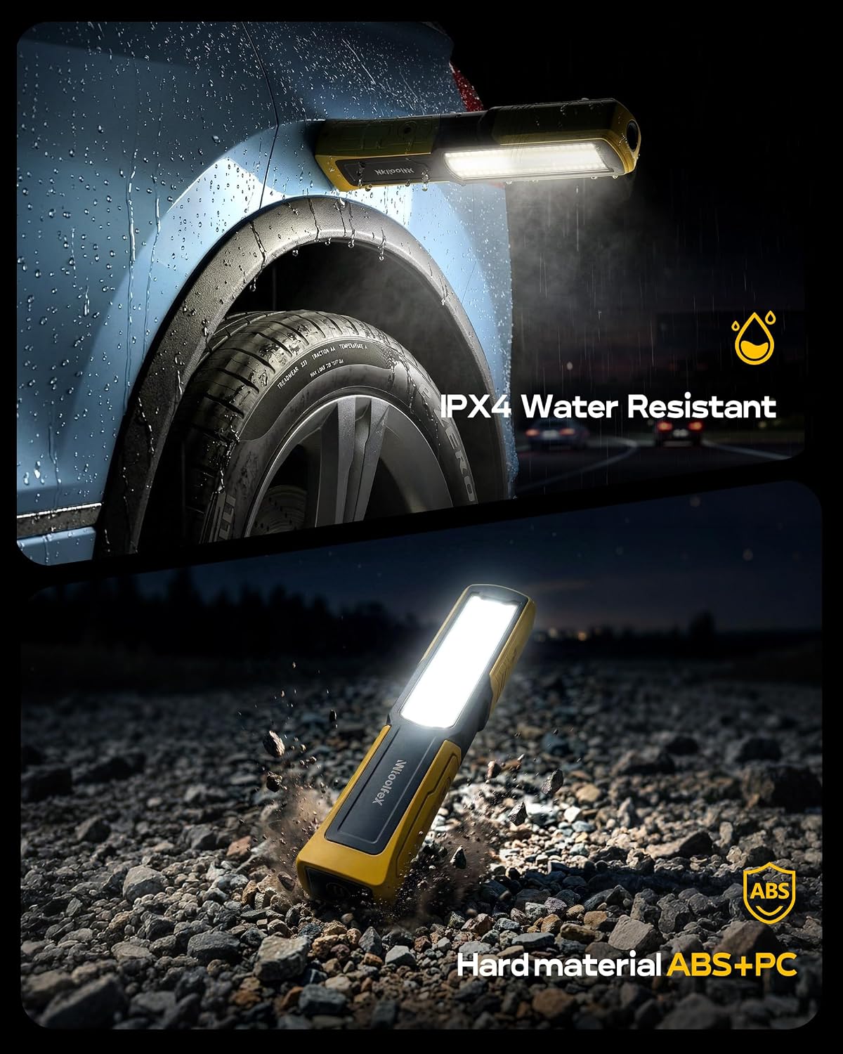 Luz trabajo magnética con linterna y gancho 360° LED 3000LM