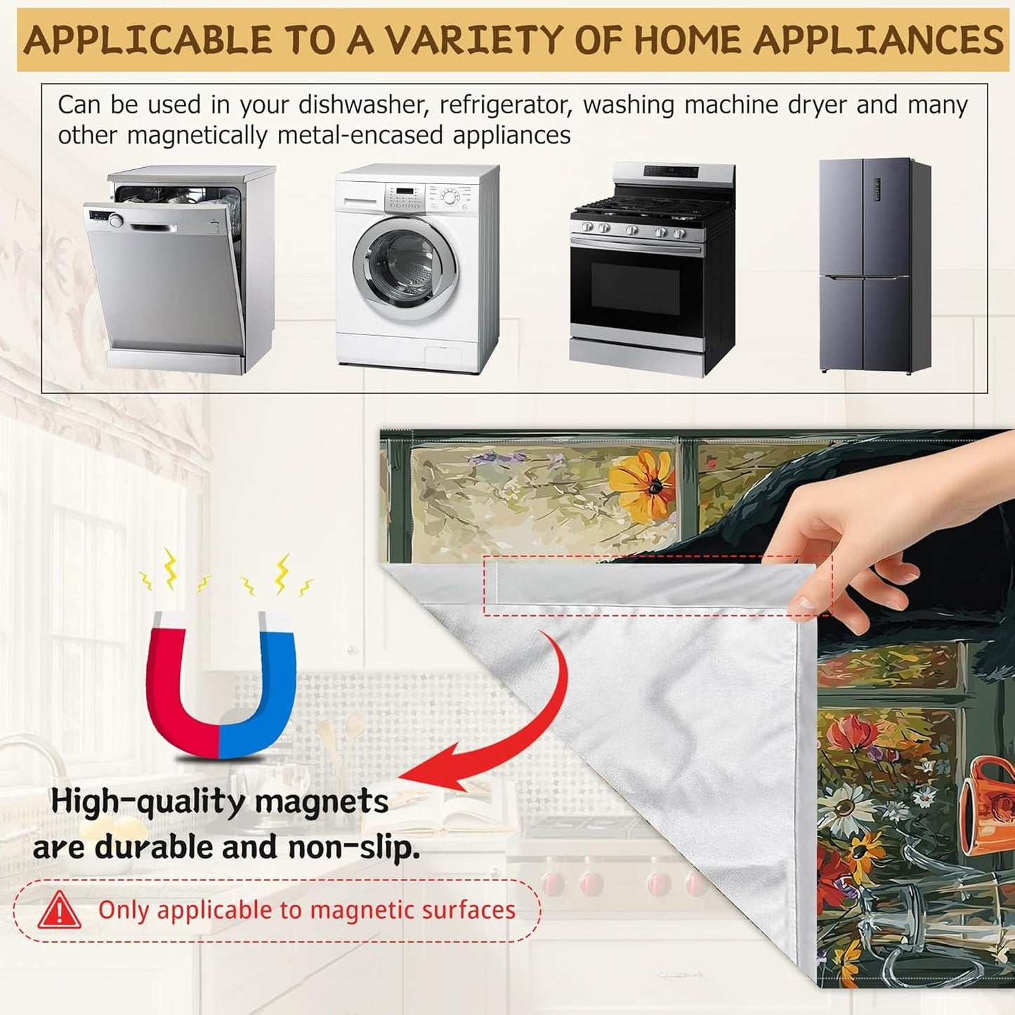 Funda magnética para lavavajillas 23x26pulg cocina
