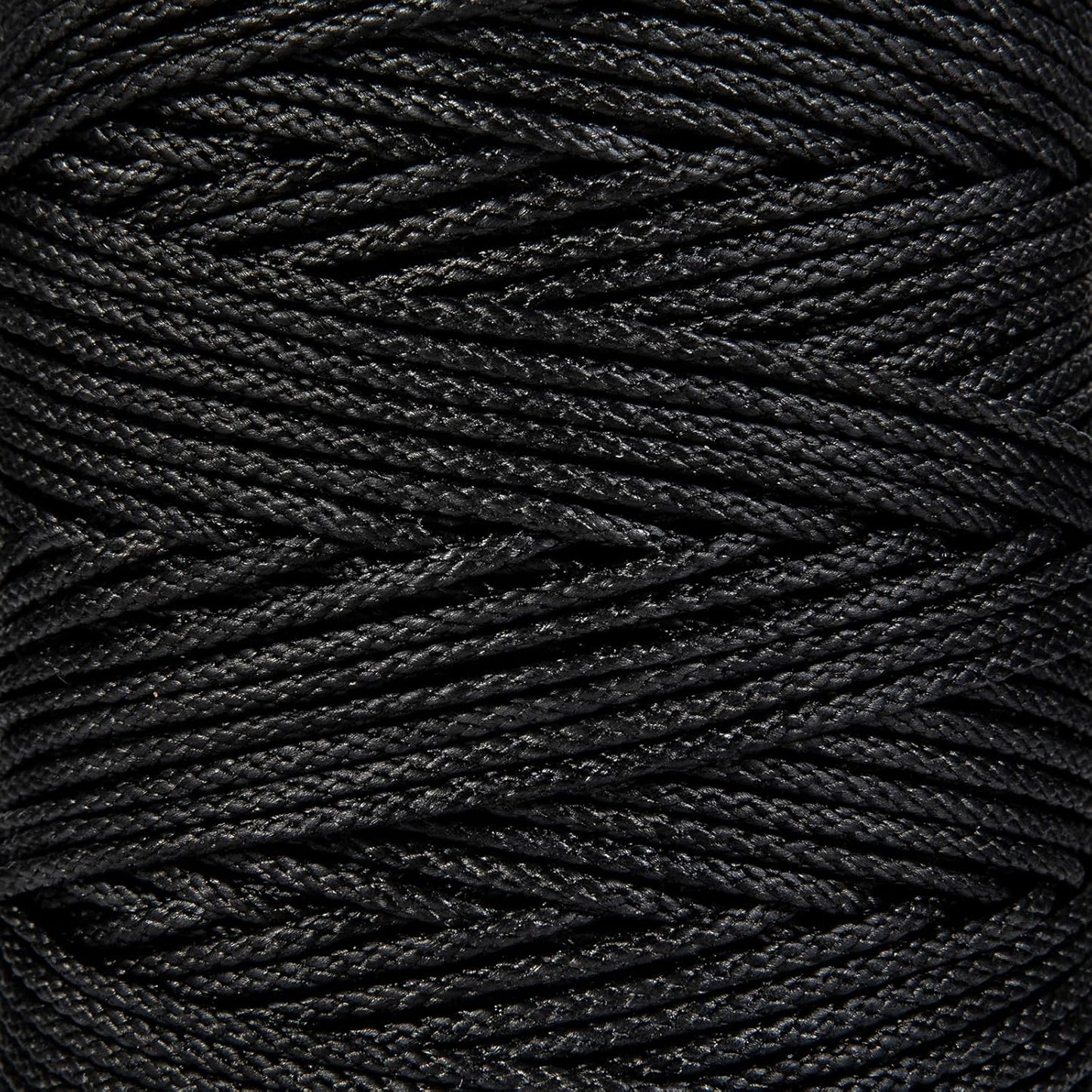 Cuerda trenzada nailon negro 271pies jardinería