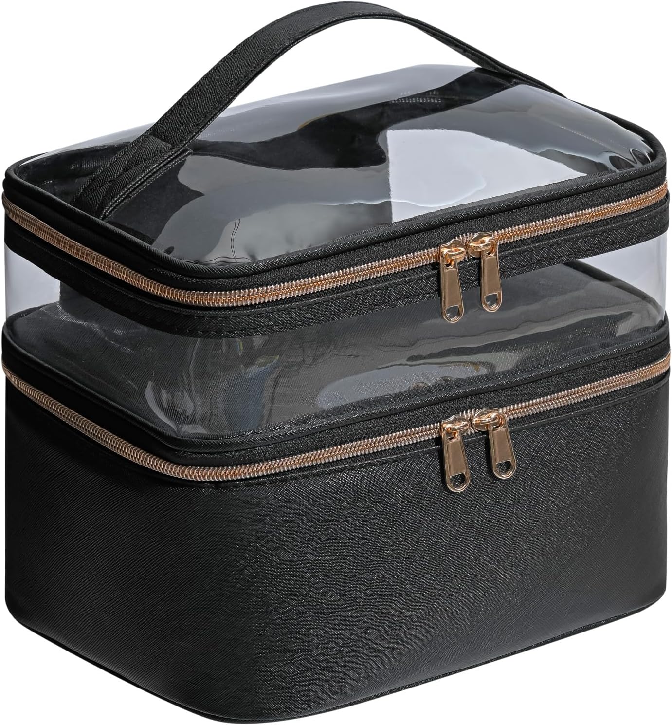 Bolsa maquillaje niña con cremallera acolchada preppy