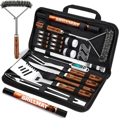 Set 31 accesorios parrilla acero inox para hombres y papás