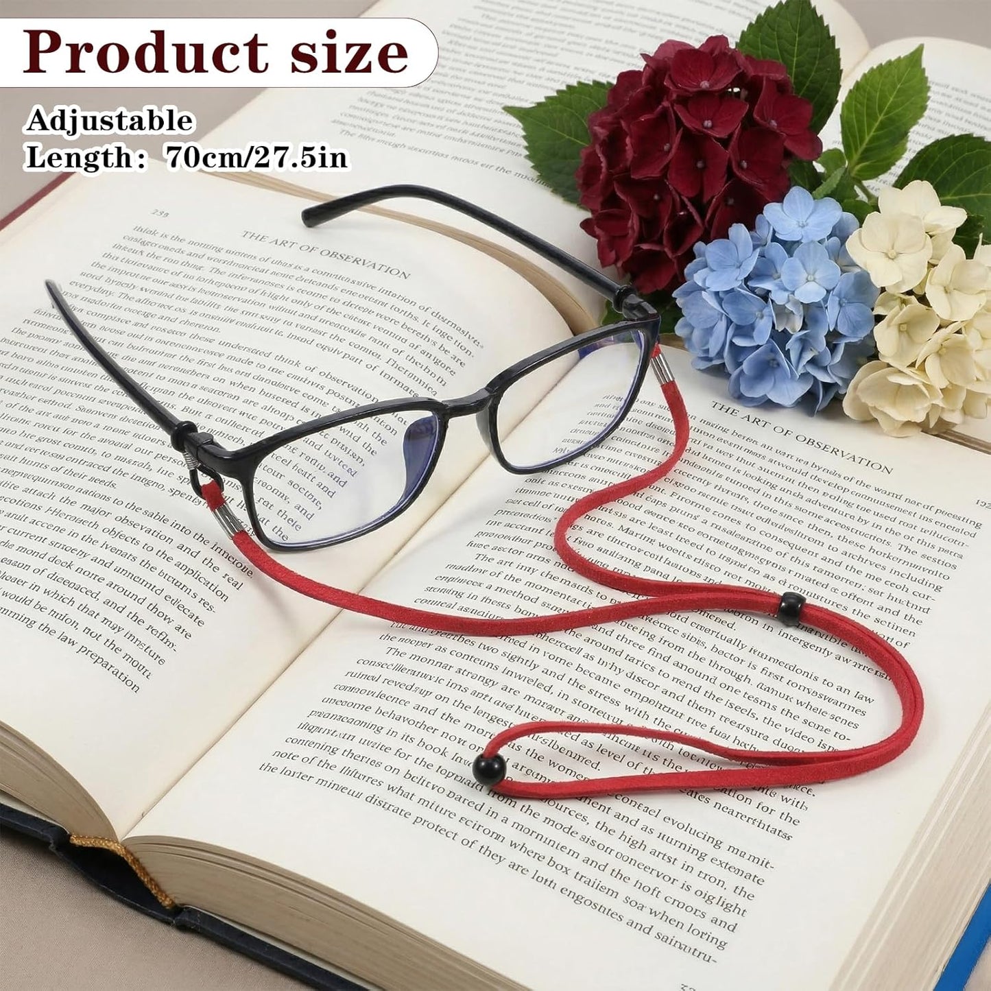12 Correas para Gafas Soporte Cuero Ajustable