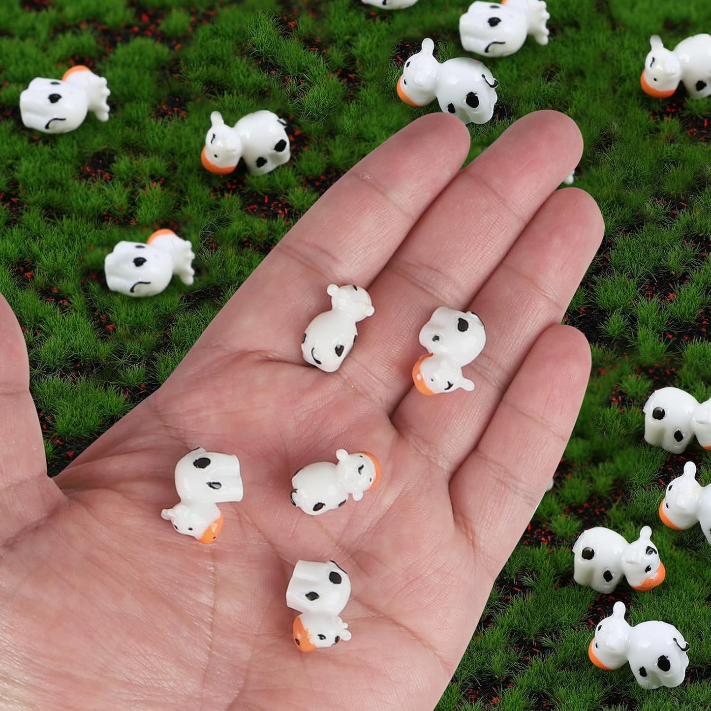 200 Pzas Figuras Vaca Resina Decoración Jardín DIY