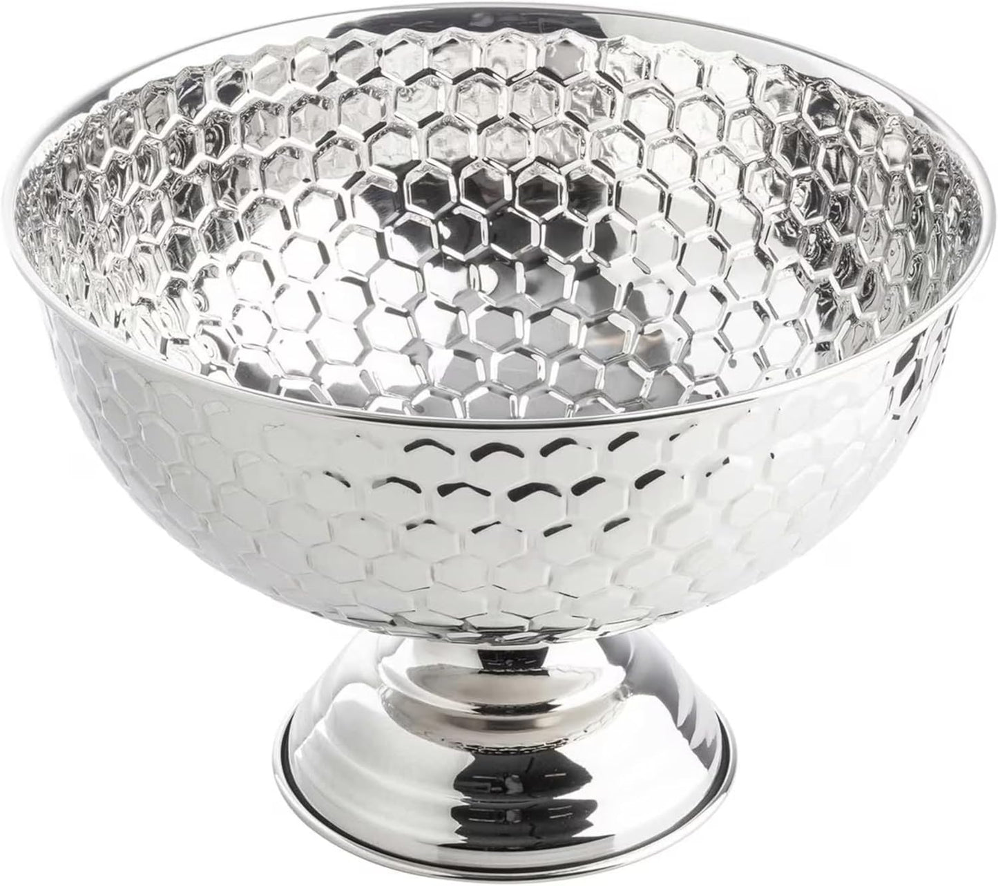 Cuenco acero inox redondo acabado espejo 15.5x15.5x10.5pulg