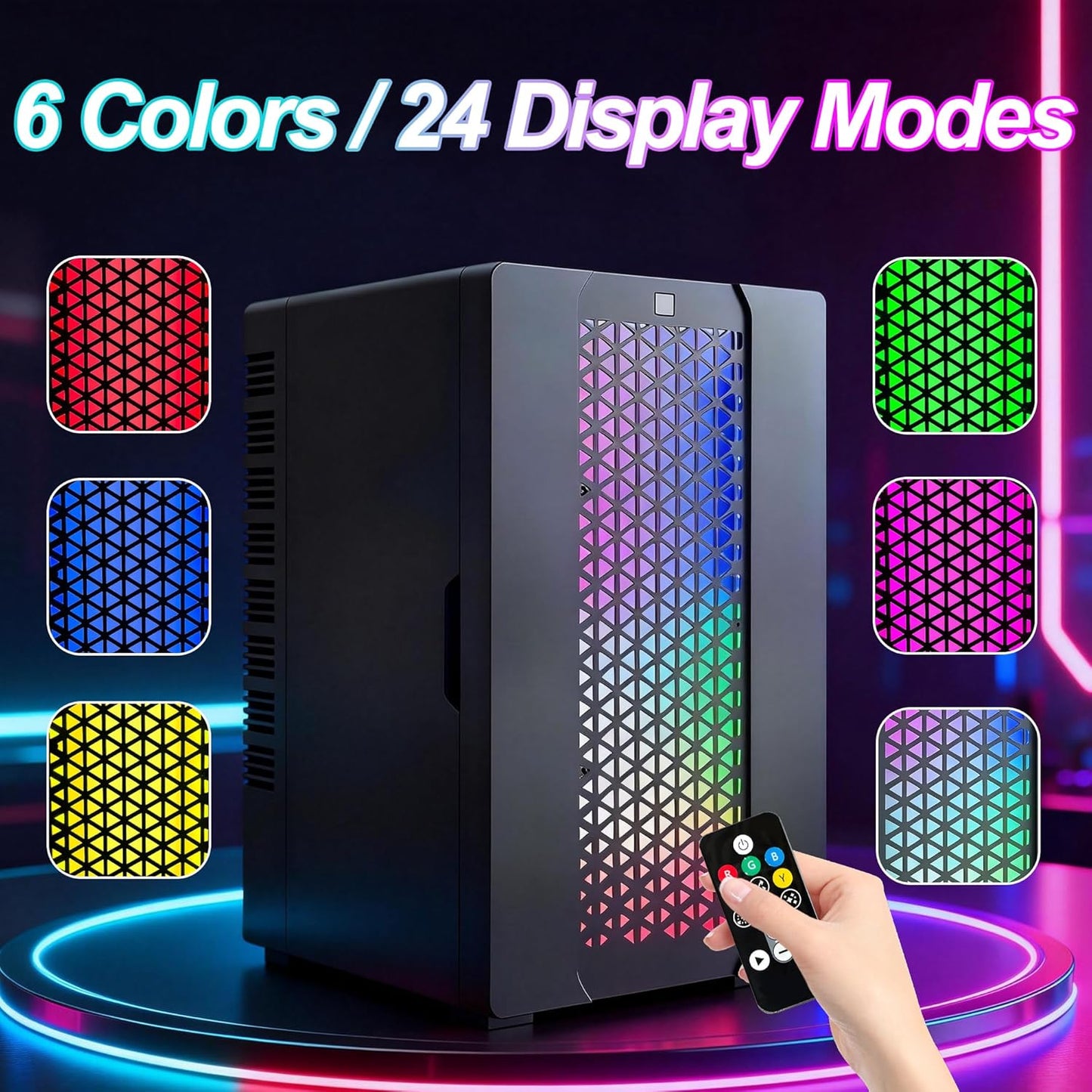 Mini nevera Iceblue con luz LED 24 modos para juegos
