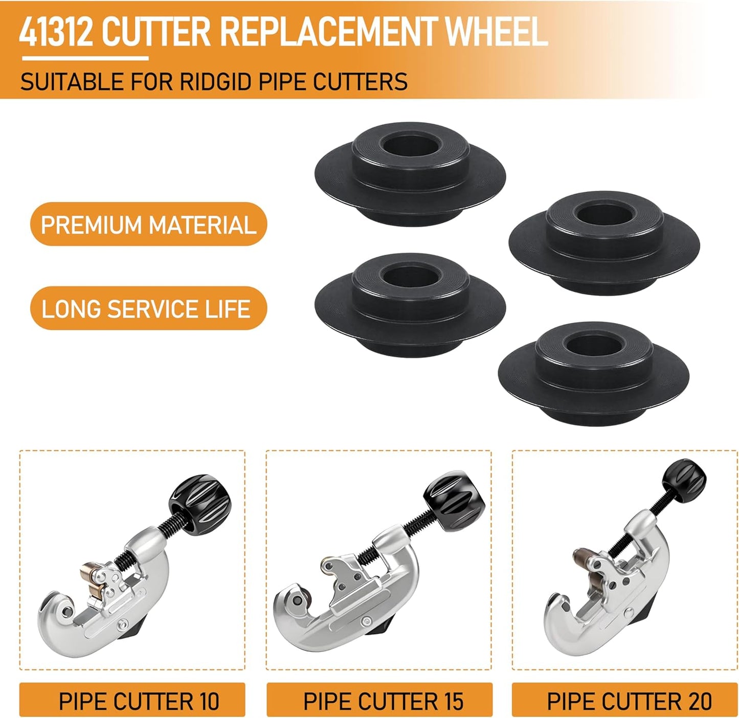 Rueda repuesto cortador tubos Ridgid 10-20 pulg