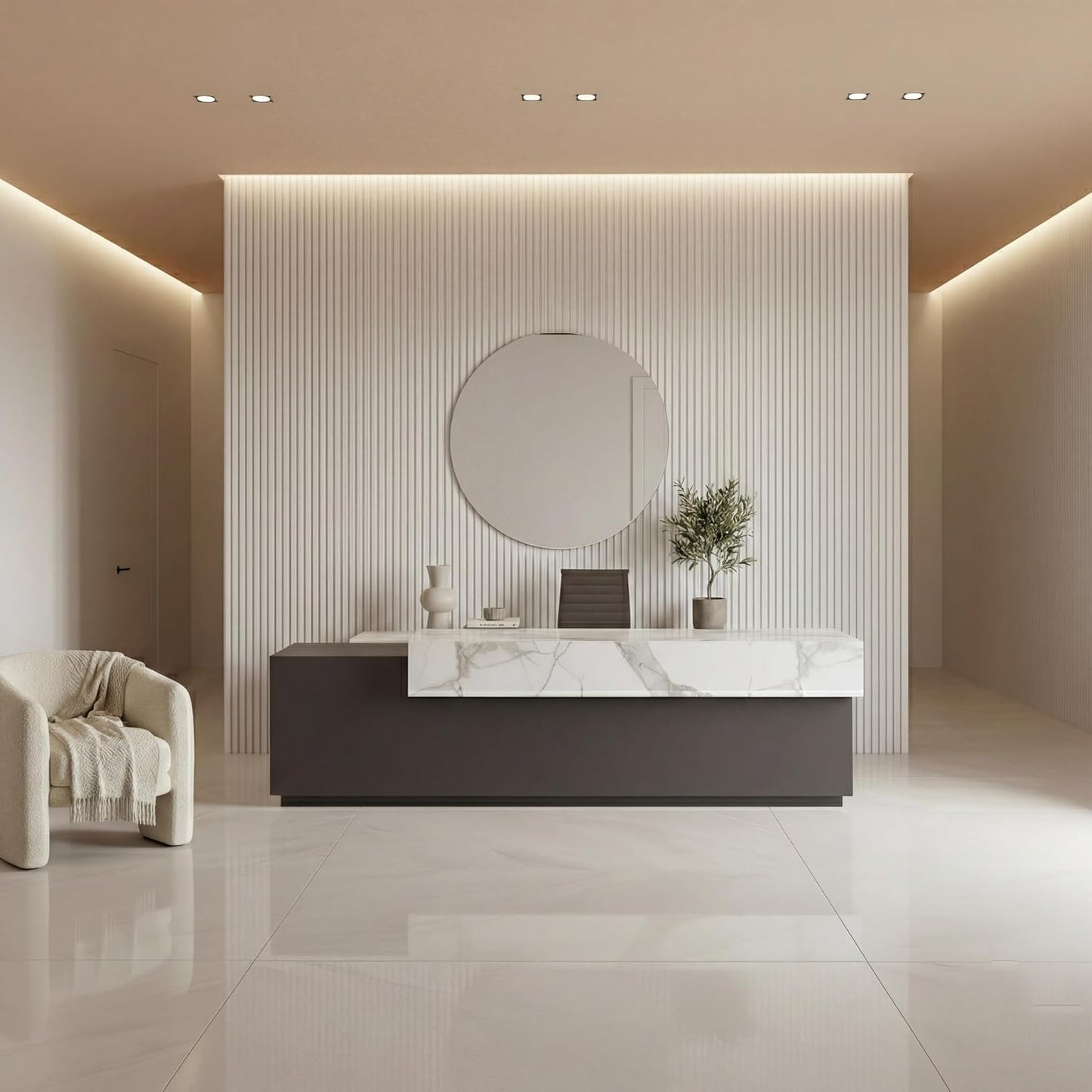 Panel techo pared poliestireno blanco muestra 5x5pulg