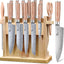 Set 14 Cuchillos Japoneses Acero Inox con Bloque