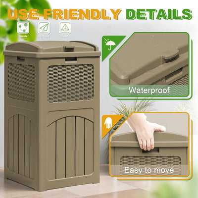 2 Cajas Resina Impermeables con Tapa para Exteriores
