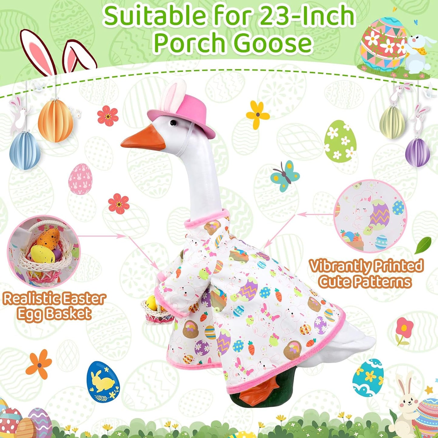 Cesta Pascua 23pulg para estatuas cemento y plástico