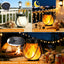 Set 2 Faroles Solar Impermeable Colgante Parpadeante