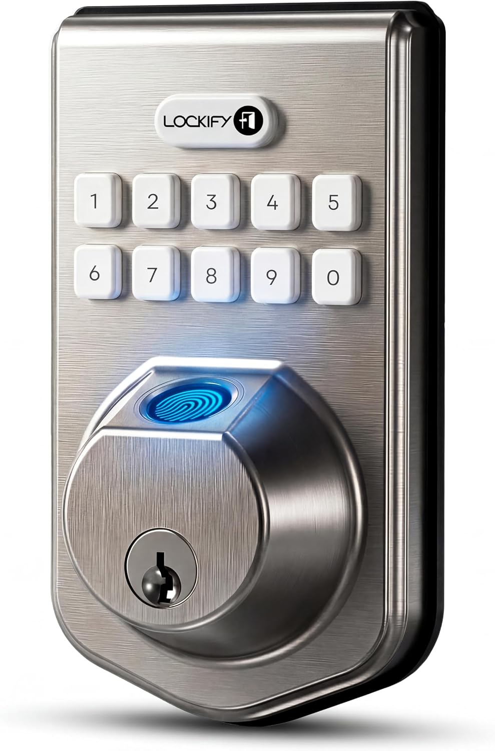 Cerradura puerta con teclado huella dactilar