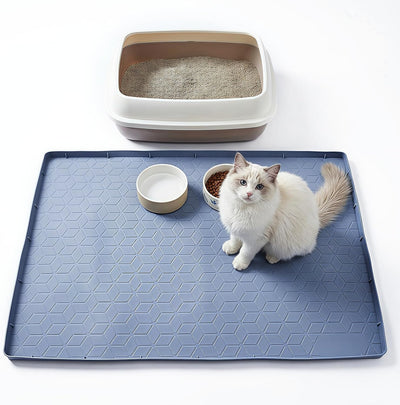 Tapete silicona arena gatos 31x22pulg impermeable