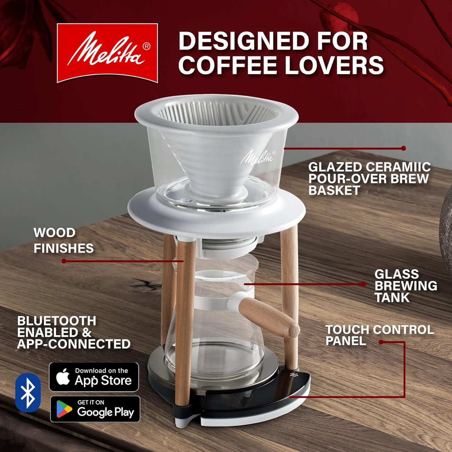 Sistema café vertido Melitta SENZ V inalámbrico Bluetooth