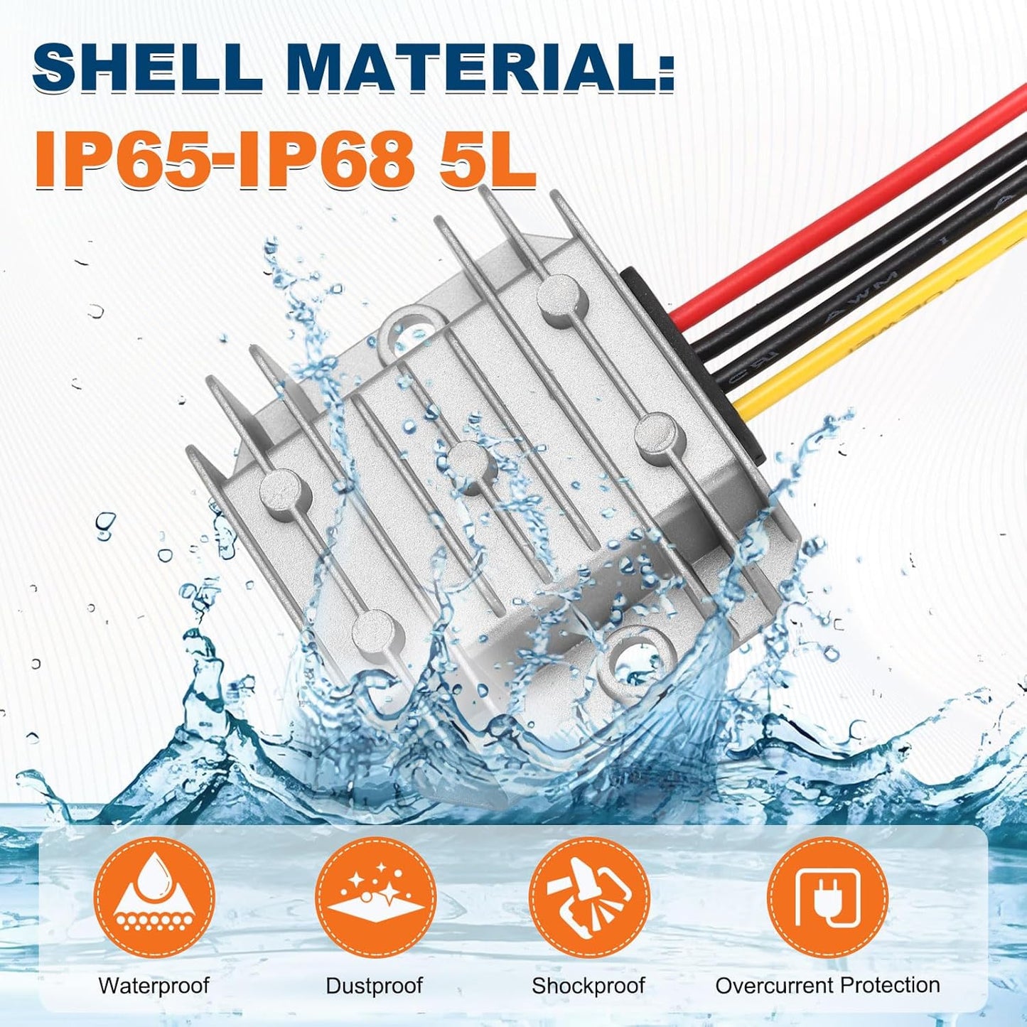 Convertidor CC 15-40V a 12V 10A 120W para coche