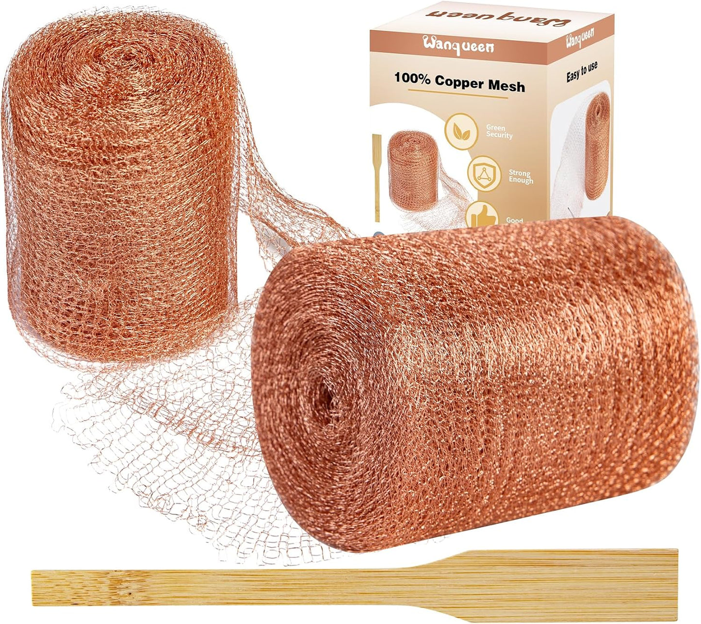 Rollo malla cobre repelente ratas 5x50' con herramienta