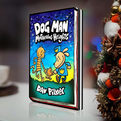 Caja luz UV LED Dog Man panel acrílico decoración niños