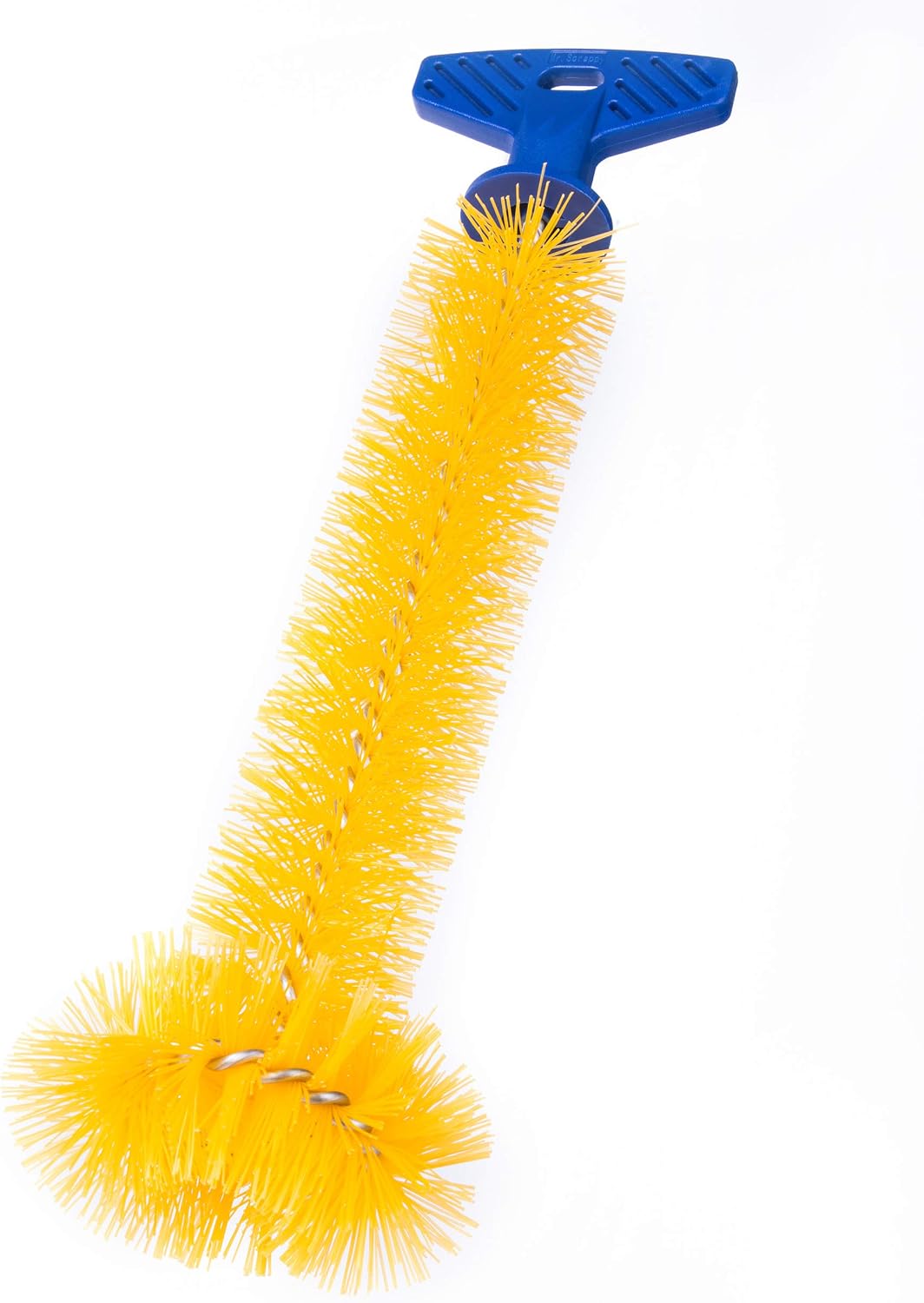 Cepillo triturador basura mango resistente 11pulg amarillo