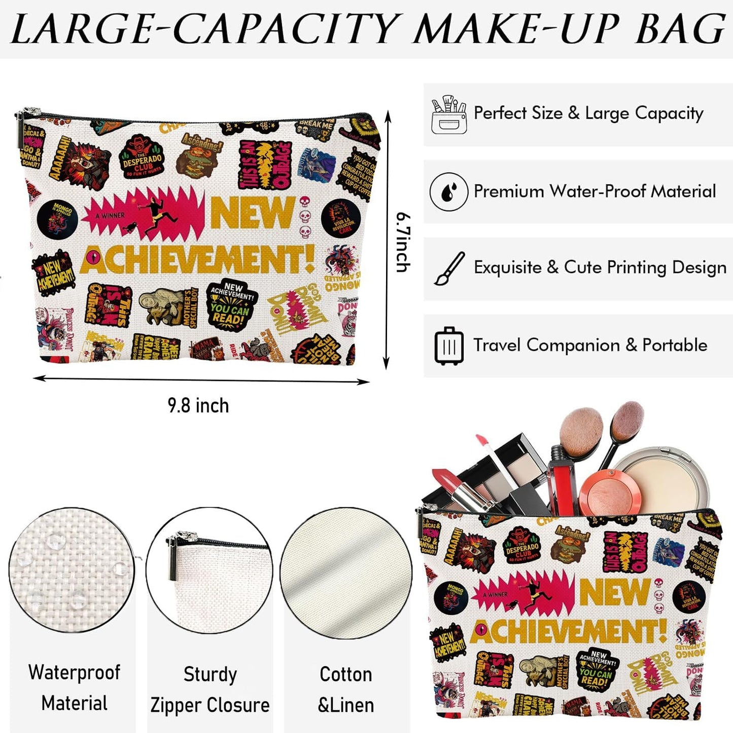 Bolsa maquillaje DCC Carl Merch libro dungeon funny