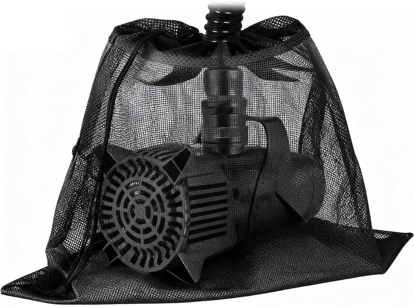 Bolsa filtro estanque malla negra 17.7x17.7pulg