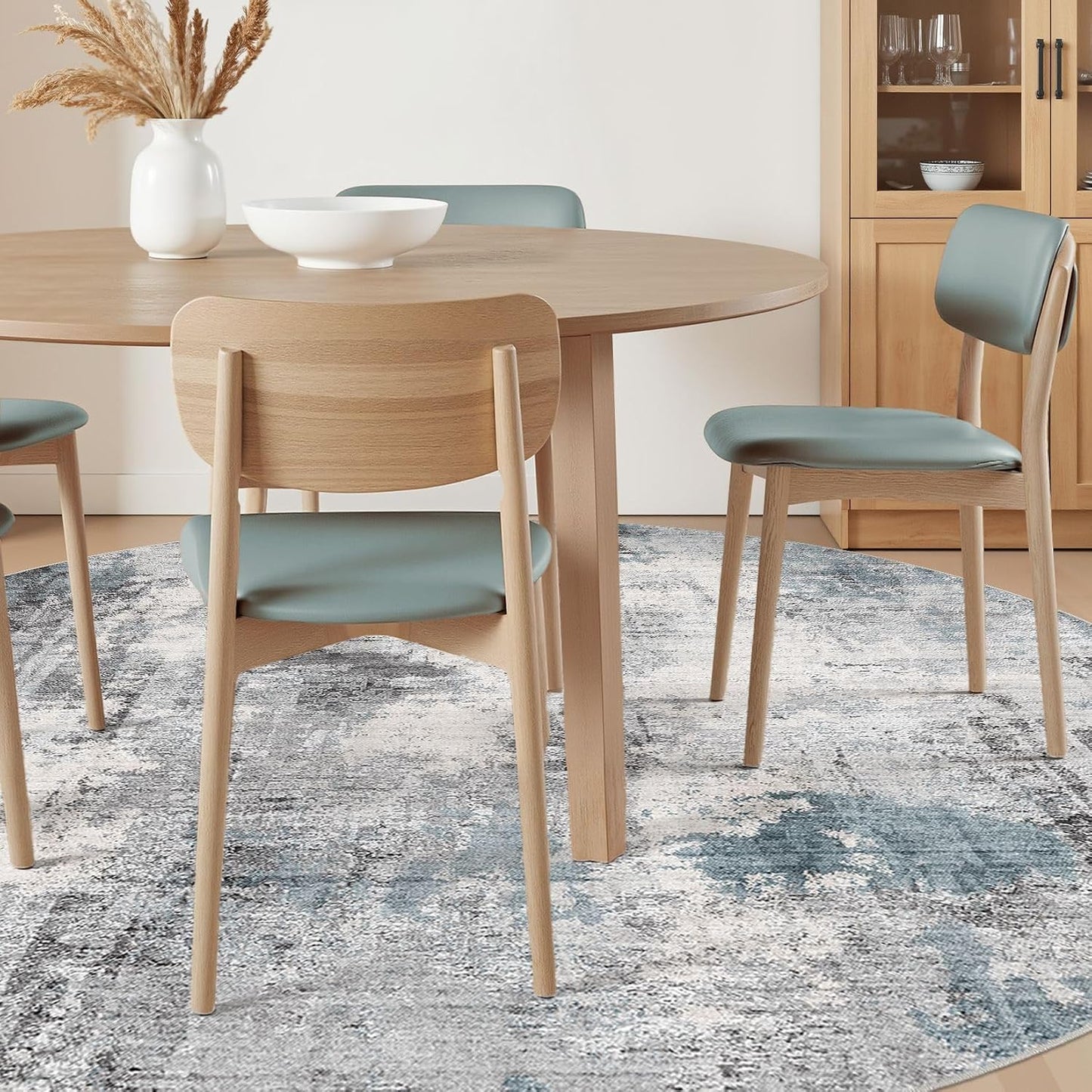 Alfombra redonda lavable 9ft para sala dormitorio comedor