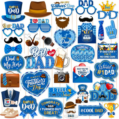 Accesorios cabina fotos día padre 37 pzas azules