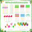 265 Pzas Sombrillas Bebida Frutas Colores Tropicales