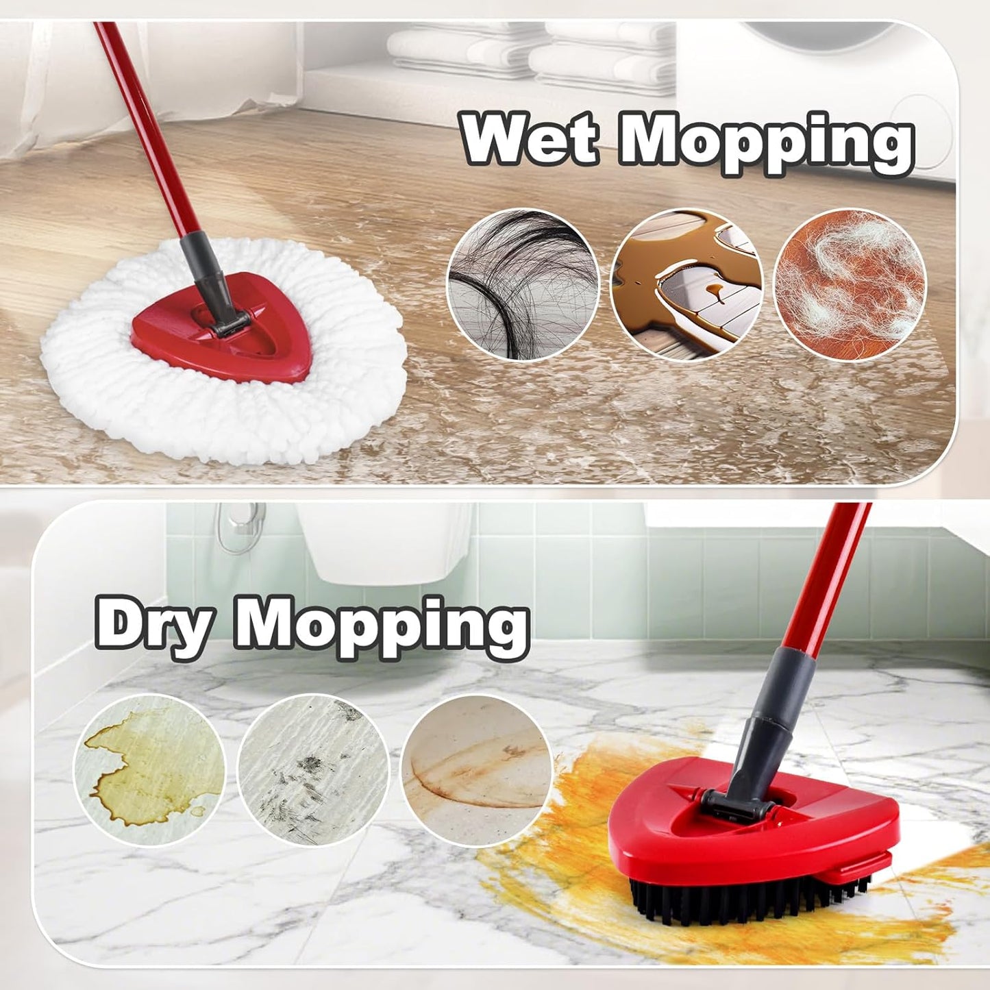 Cabezales repuesto Ocedar EasyWring microfibra lavable