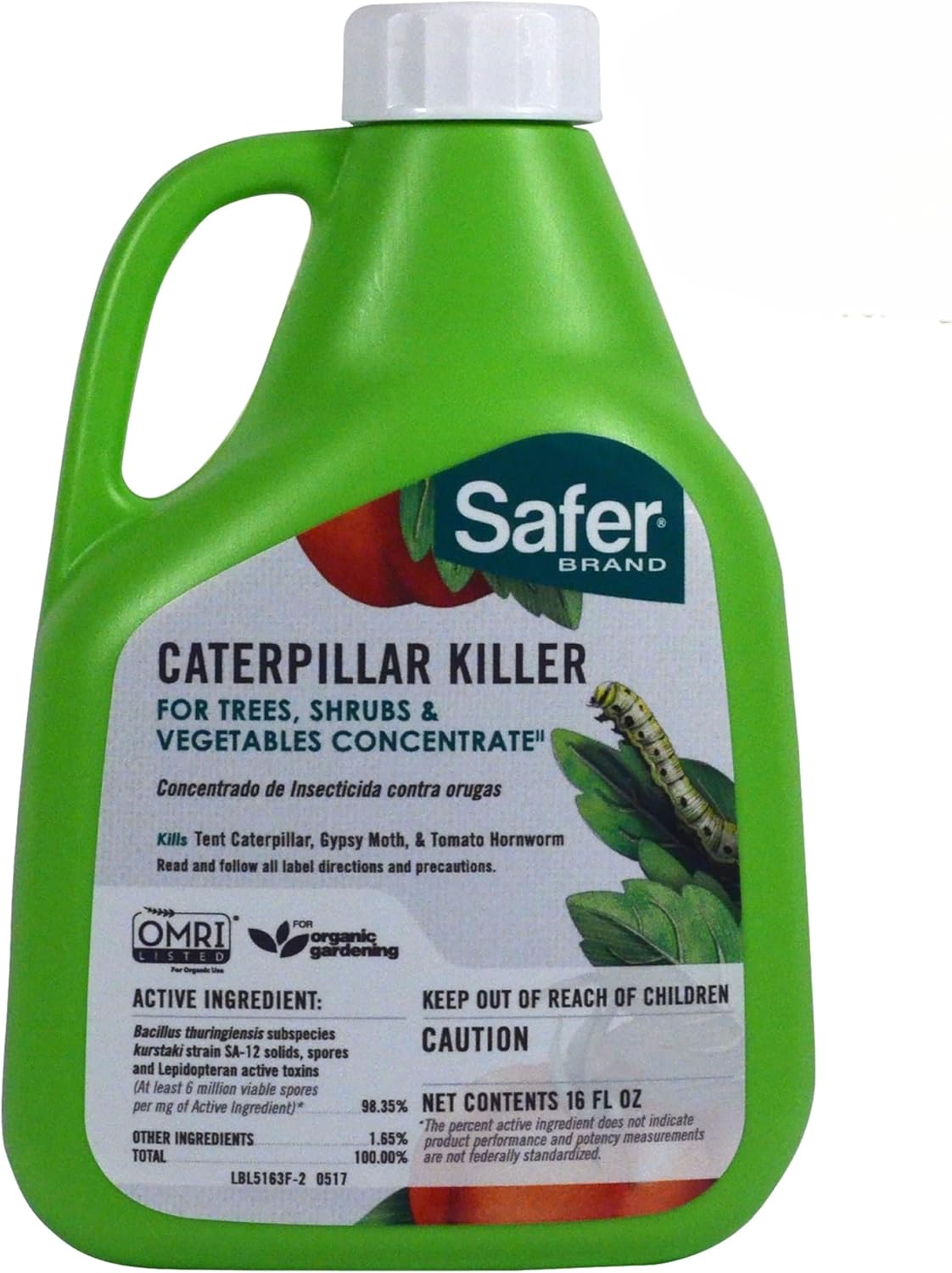 Concentrado elimina orugas Safer 16oz orgánico