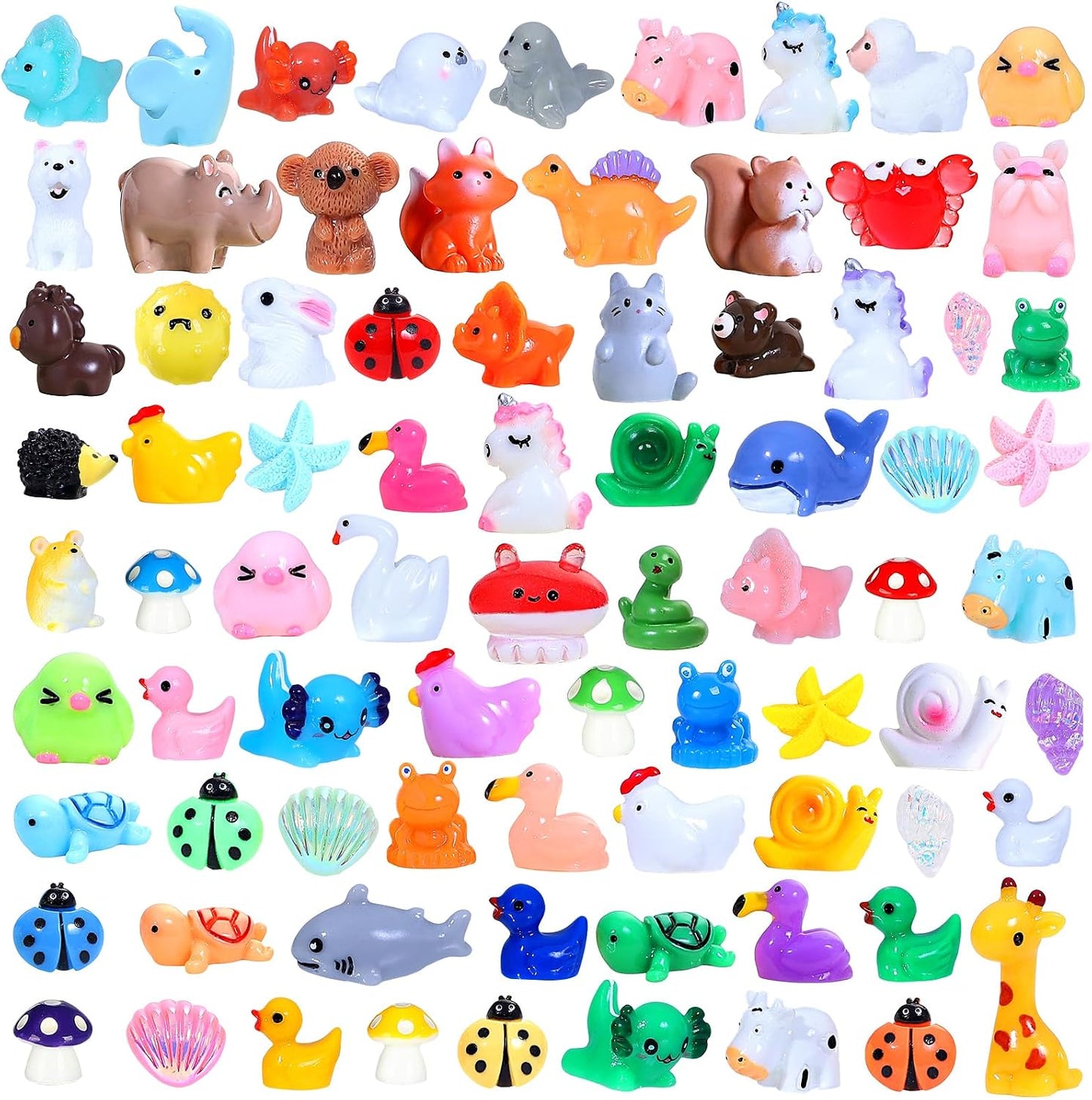 160 figuras resina animales para muñecas y acuarios