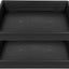 Platillo cuadrado 8pulg set 2 bandejas plástico resistente