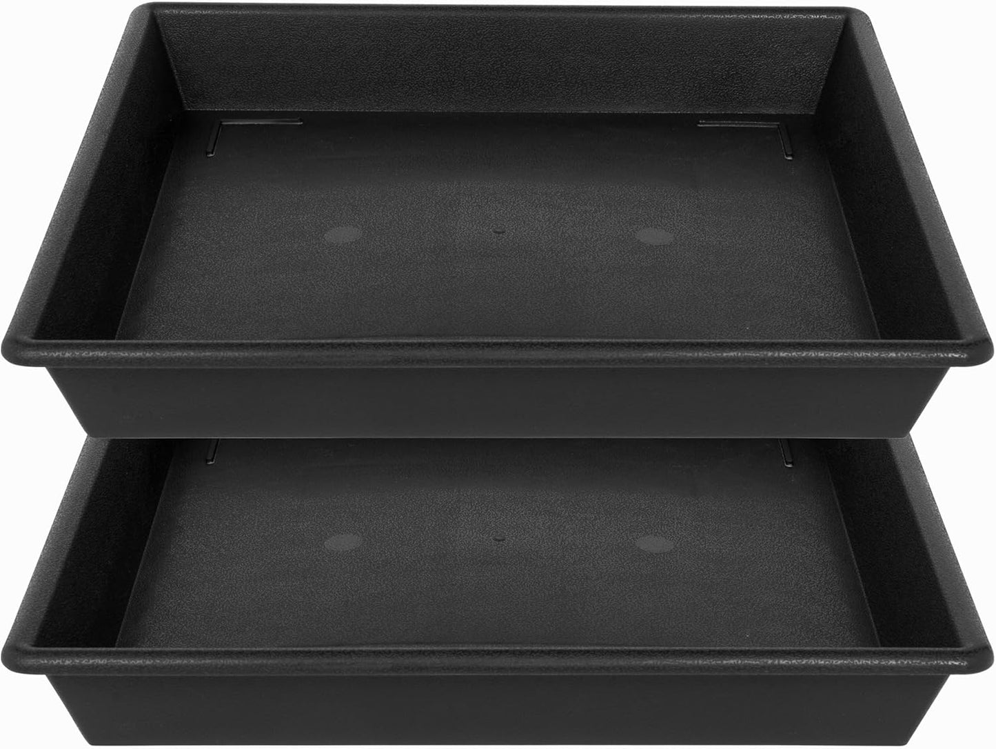 Platillo cuadrado 8pulg set 2 bandejas plástico resistente