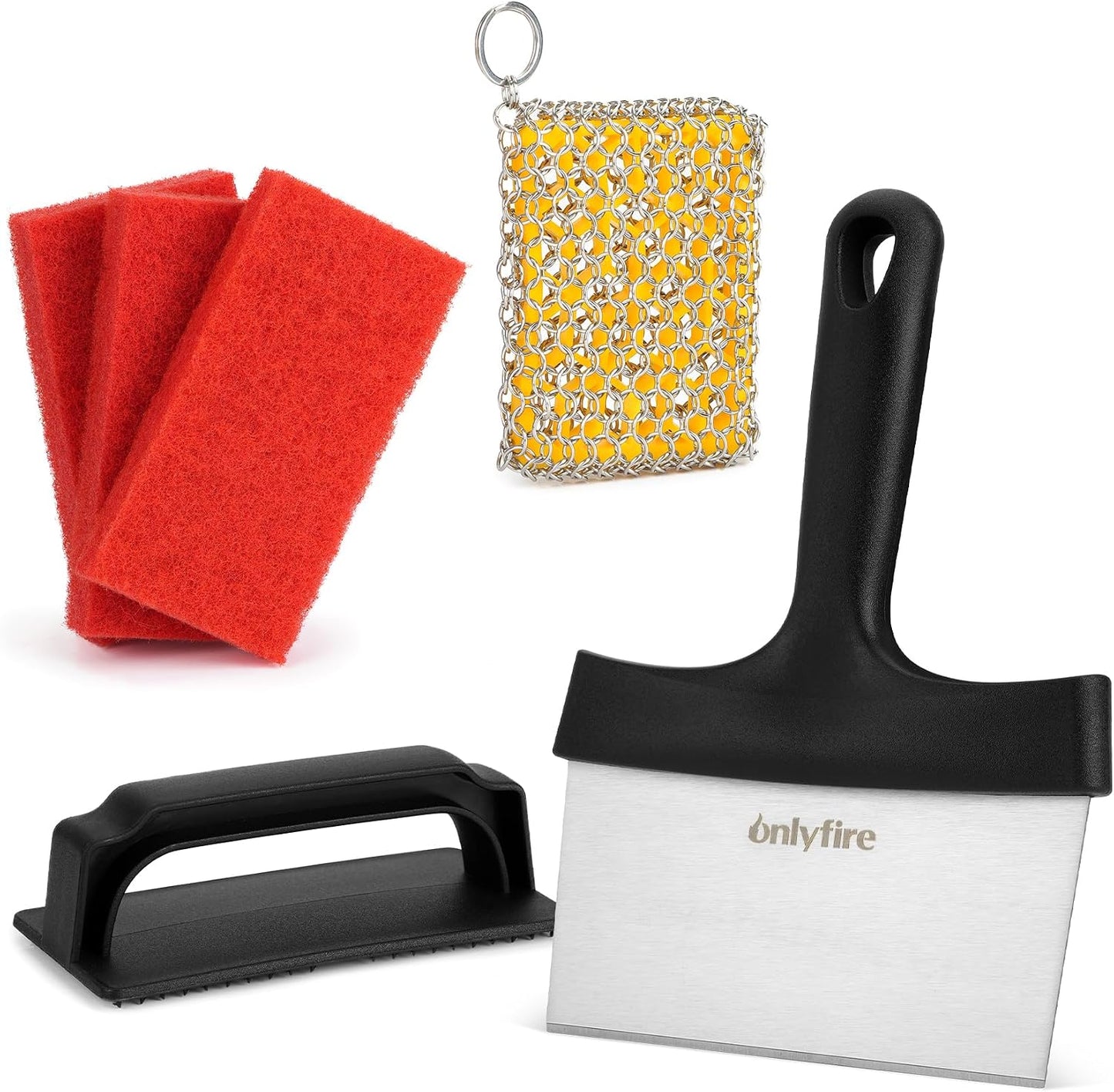 Kit limpieza plancha Blackstone con piedra y raspador