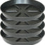 Platillo plantas 8pulg set 4 plástico resistente