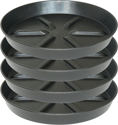 Platillo plantas 8pulg set 4 plástico resistente