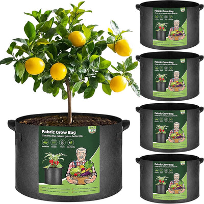 Bolsas cultivo tela con asas 20gal set 5