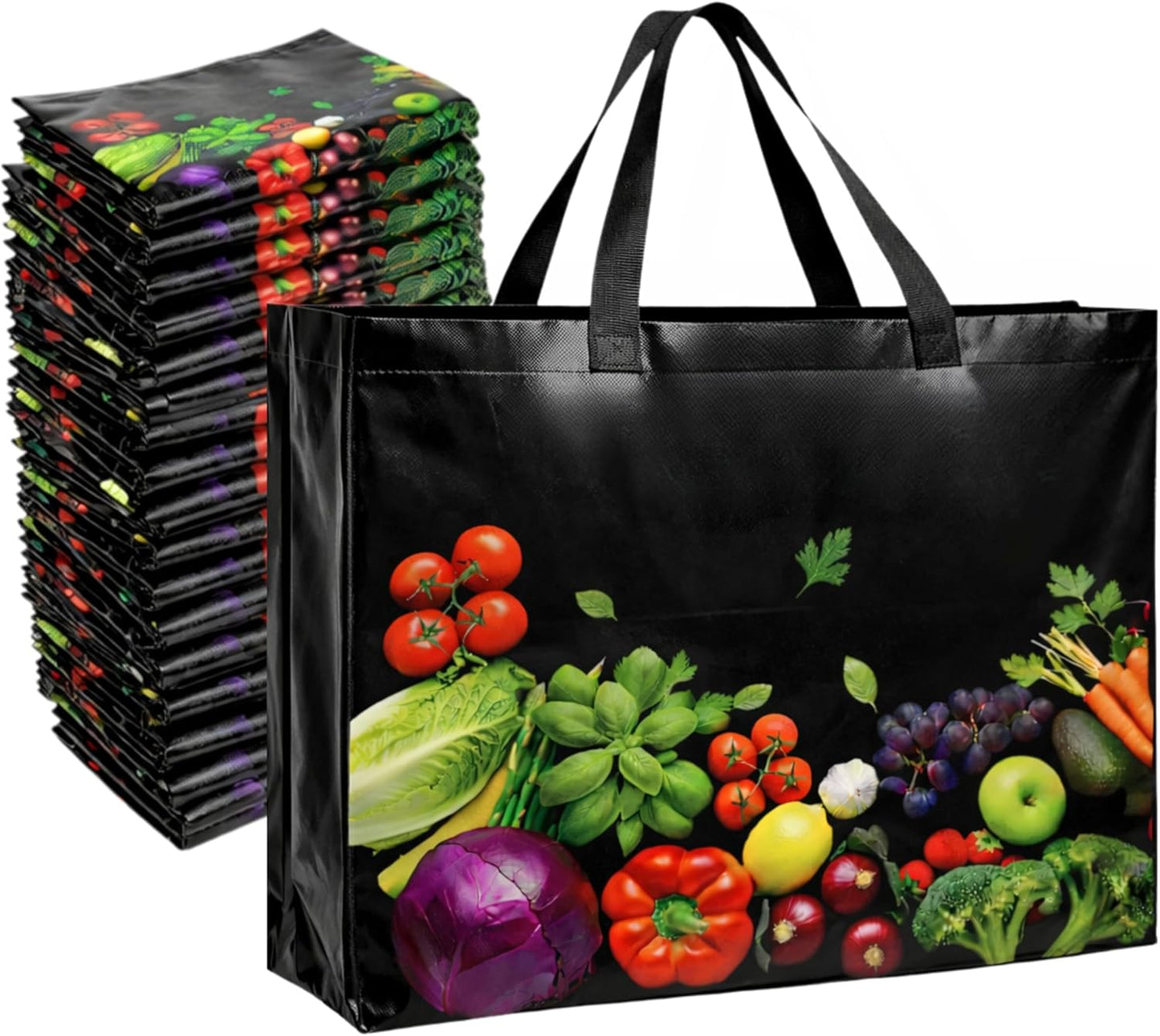Bolsa reutilizable ecológica 13x12.6pulg plegable resistente