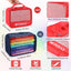 Cubos equipaje semanales 9x7x3pulg arco iris 15