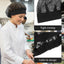 Redes elásticas para cabello sombrero chef negro reutilizable