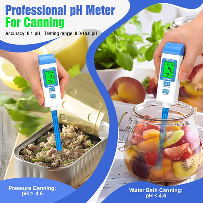 Medidor pH y probador salinidad para agua y alimentos