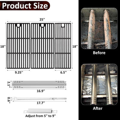 Kit repuesto parrilla Charbroil 4 quemadores G321 G470