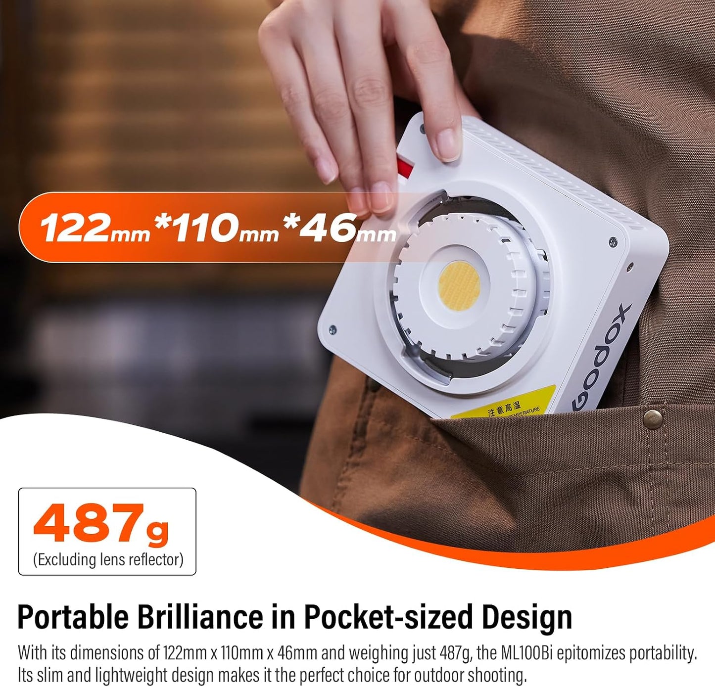Luz LED portátil bicolor 2800K-6500K
